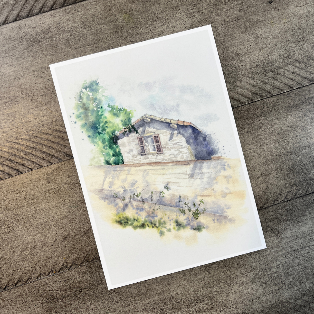 House Behind the Wall | Postcard
