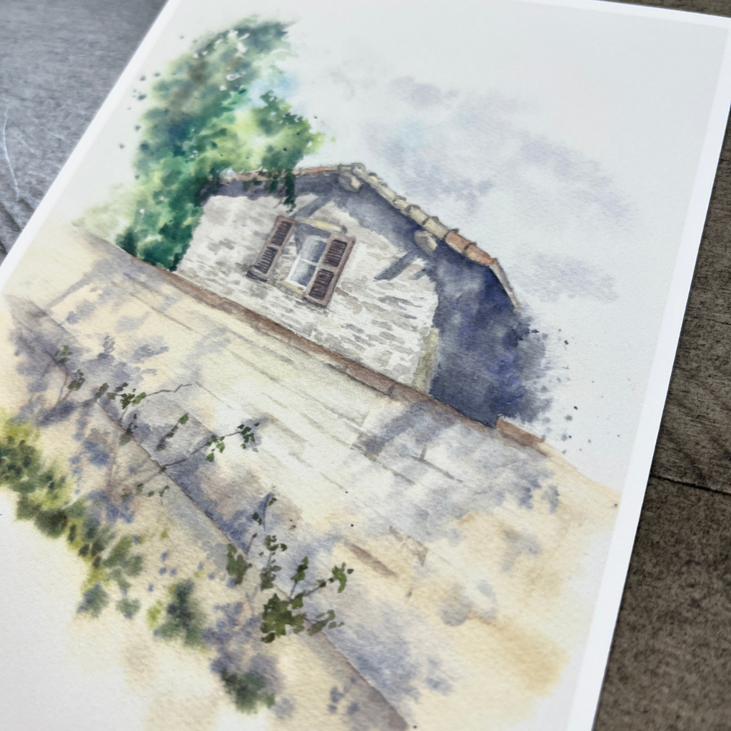 House Behind the Wall | Postcard