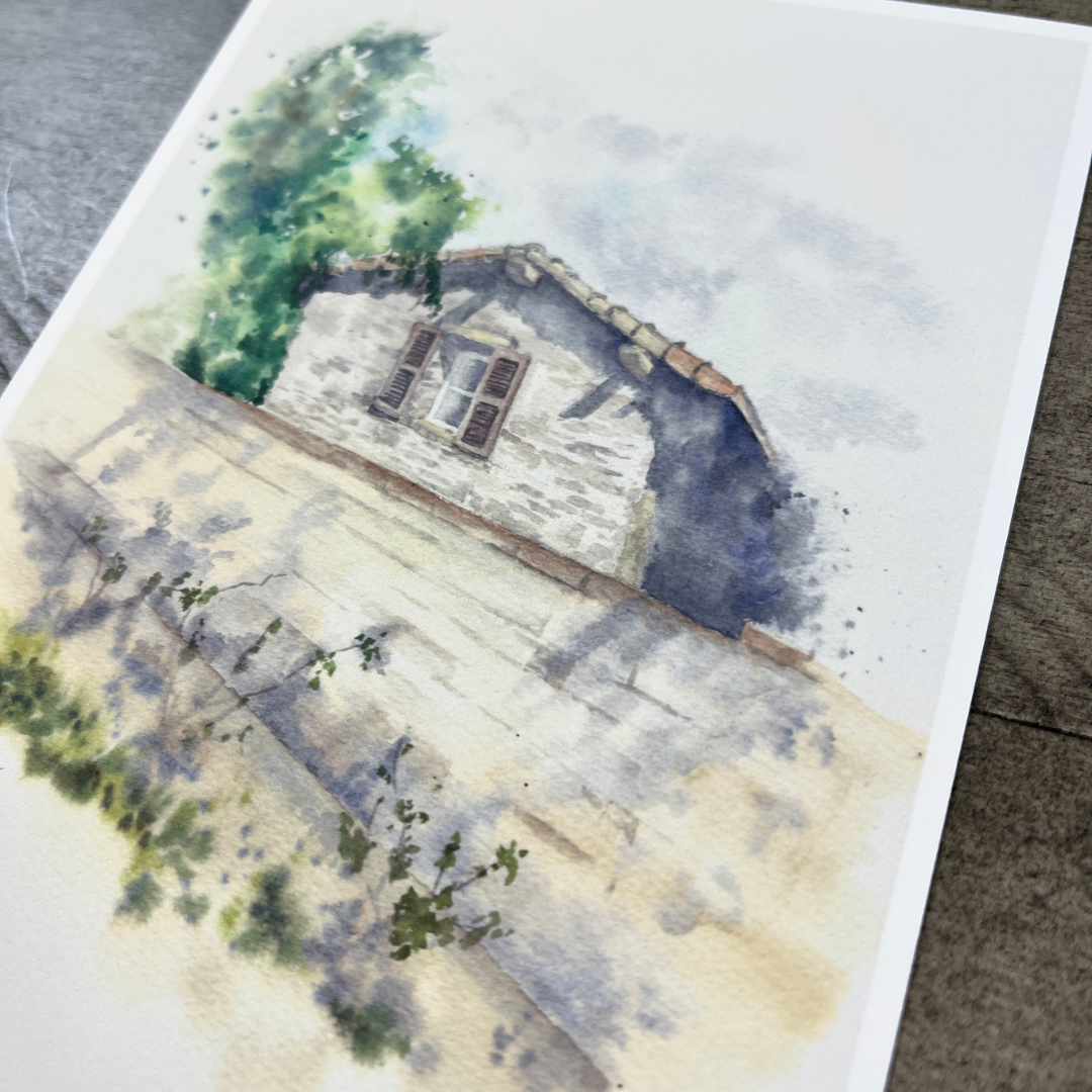 House Behind the Wall | Postcard