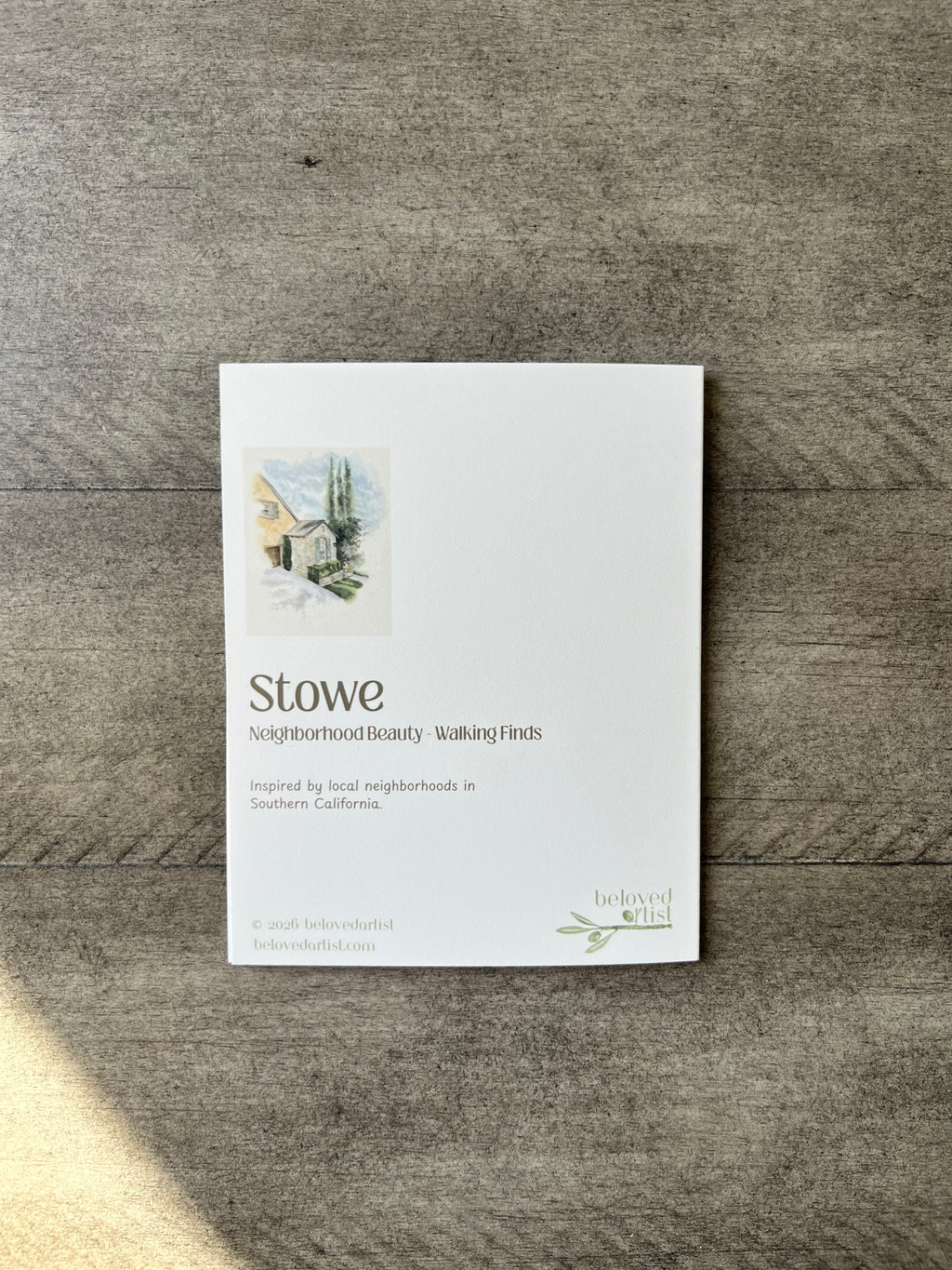 Stowe | Greeting Card