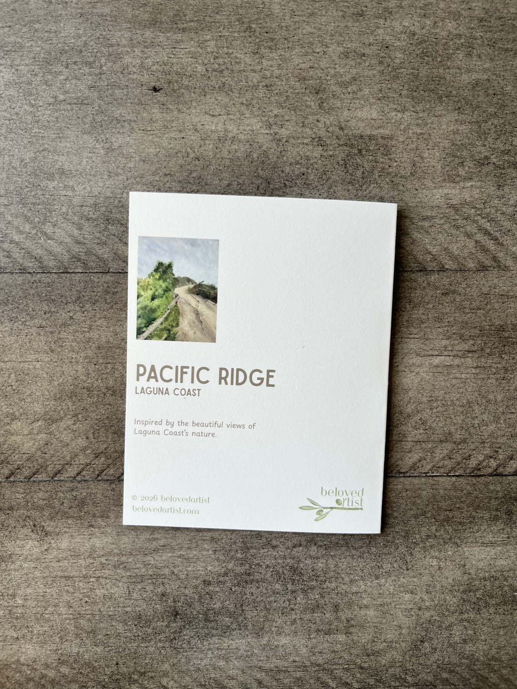 Pacific Ridge | Greeting Card