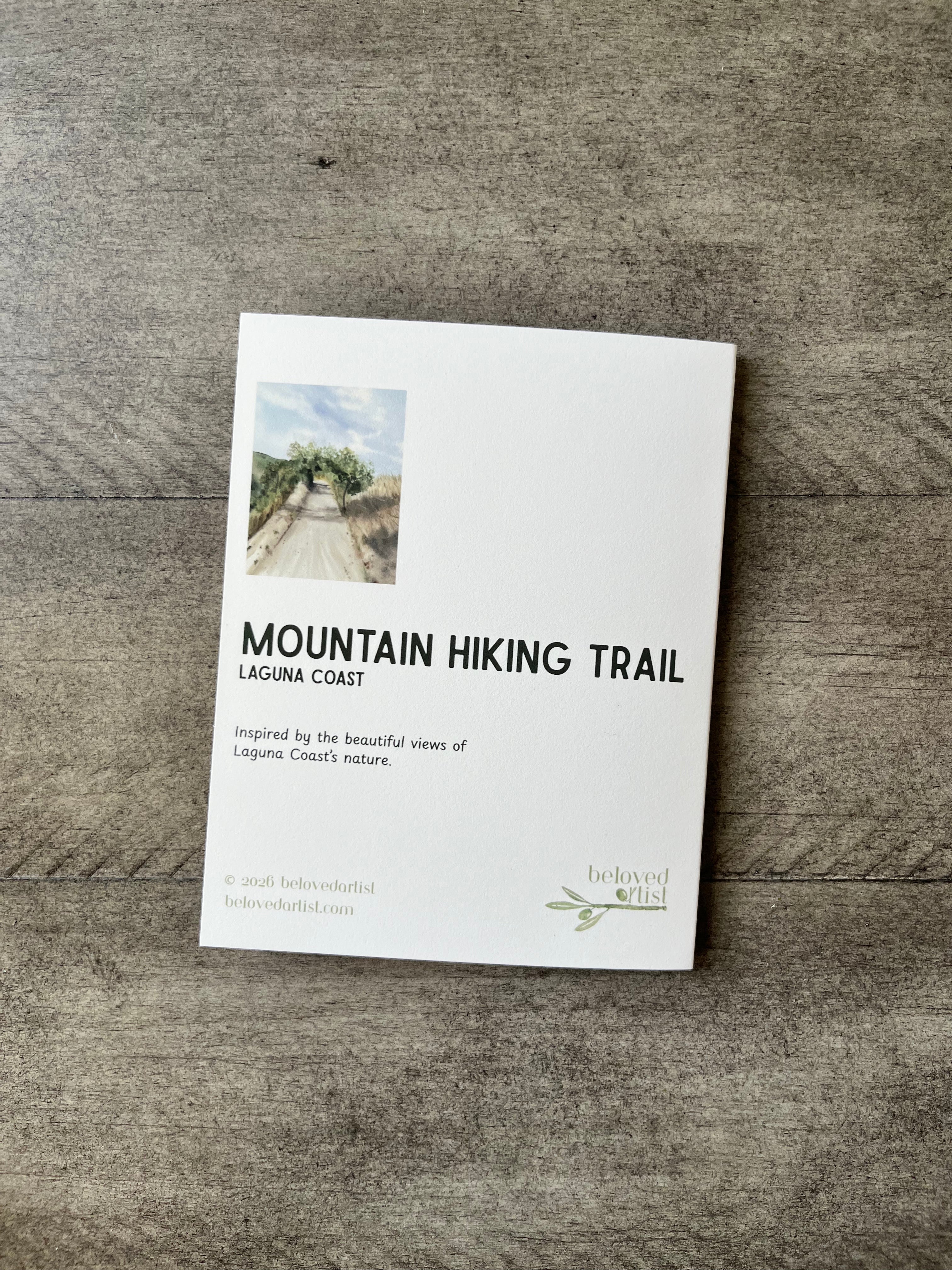 Mountain Hiking Trail | Greeting Card