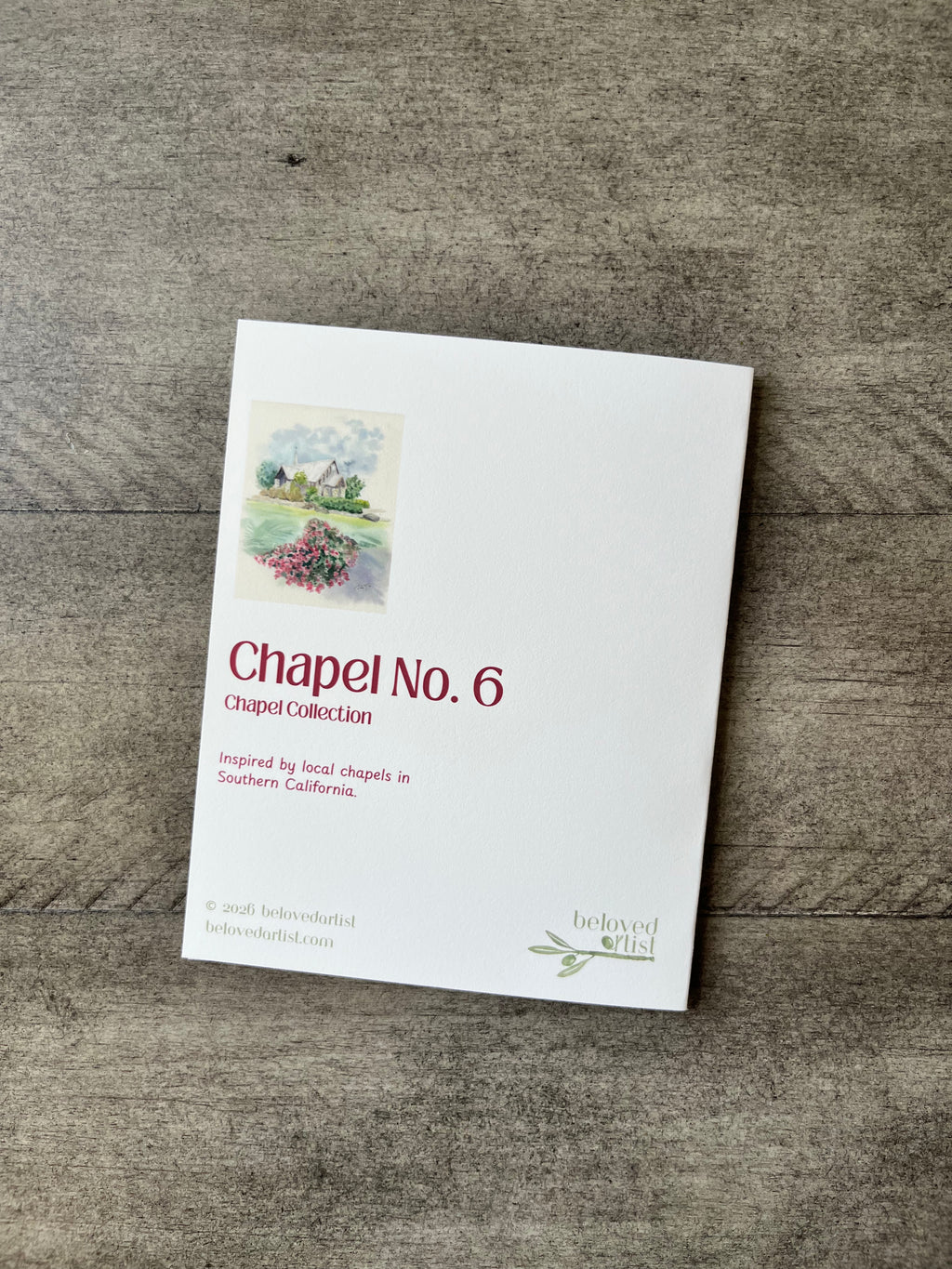 Chapel No. 6 | Greeting Card