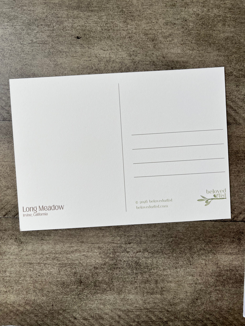 Long Meadow | Postcard